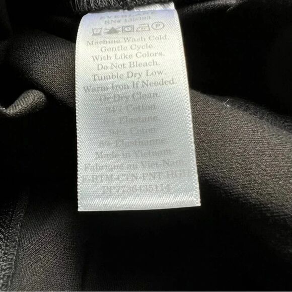 Everlane The Side-Zip Stretch Cotton Pant in Black Size 10 NWOT - Picture 11 of 11